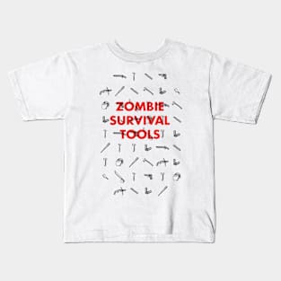 Zombie Survival Tools - Pattern Kids T-Shirt